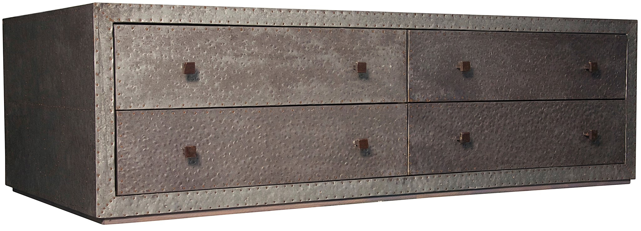 Noir Metal Coffee Table With 4 Drawers Zinc GTAB131ZN Noir Metal Coffee Table With 4 Drawers Zinc GTAB131ZN